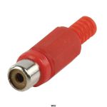 Connettore RCA Female PVC Rosso ND9260 Valueline