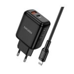 Caricabatterie ricarica rapida con cavo USB Type C 30W KSC-670 F4645 Kakusiga