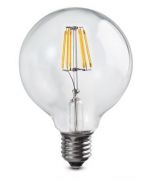 Vintage Tecno LED globe light bulb 6W E27 warm light 660 lumens Duralamp N884 Duralamp