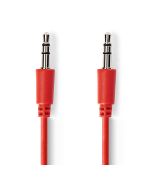 Stereo Audio Cable 3.5mm Male-3.5mm Male 1m Red ND3680 Nedis