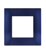 Placca in tecnopolimero 2 posti color blu compatibile Vimar Plana EL674 