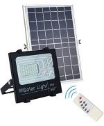 Kit foco LED regulable 25W 6500k IP67 con placa solar y mando a distancia WB837 