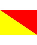 Bandiera nautica di segnalazione "O" Oscar 100x340cm A9272 