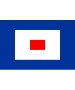 Nautical signaling flag "W" Whiskey 150x180cm FLAG282 