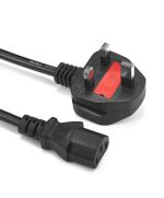 Power cord type G plug (UK) - IEC C13 1.5m T201 