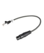 Cable digital XLR XLR 3p (F) - Conector RJ45 / s 0.30 m Gris oscuro SX155 Sweex