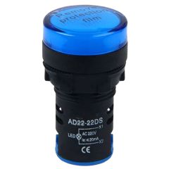 Indicatore luminoso da pannello 220V - blu EL753 FATO