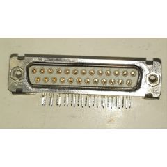 Connettore D-SUB 25 poli femmina 90&deg; - gold plated NOS100775 