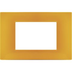 Placca 3P Tecnopolimero 12x8cm Arancio compatibile Vimar Plana EL1970 