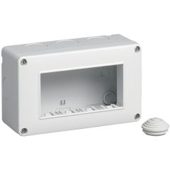 Box 4 moduli bianco compatibile Vimar Plana EL2180 