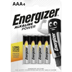 Batteria alcalina tipo AAA LR03 1.5V blister da 4 Energizer E1042 Energizer