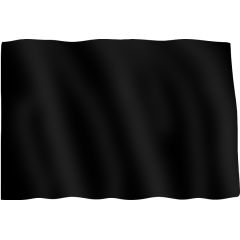 Bandiera Nera 120x100cm A9308 