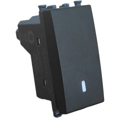 Invertitore unipolare nero compatibile Vimar Ark&eacute; EL218 