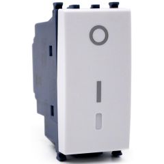 Interruttore bipolare bianco compatibile Vimar Ark&eacute; EL222 