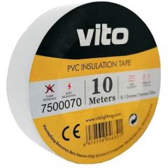 Nastro isolante 15mm 10m bianco Vito EL2335 Vito