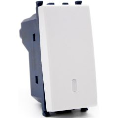 Pulsante unipolare bianco compatibile Vimar Ark&eacute; EL290 