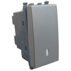 Interruttore unipolare grigio compatibile Vimar Ark&eacute; EL372 