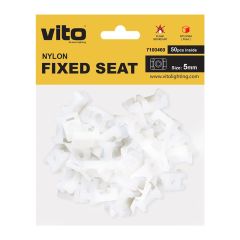 Supporto per fascette 5mm bianco confezione da 50 Vito EL412 Vito
