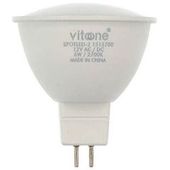 Lampadina LED GU5.3 MR16 6W 528Lm 6400K luce fredda 12VDC EL2272 Vito