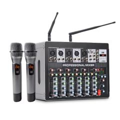 Mixer professionale 7 canali con Bluetooth e microfoni wireless SP6900 