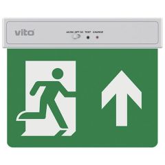 Lampada LED uscita d'emergenza freccia verso l'alto 2W 6500k luce fredda EL2356 Vito