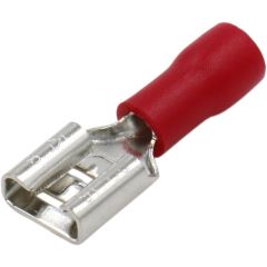 Connettore faston femmina 6.3mm rosso 0.5-1.5mm confezione da 100 B5660 