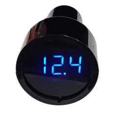 Zigarettenanzünder Voltmeter 12-24V - Blaue Anzeige T626 FATO