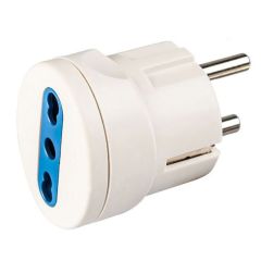 Adattatore schuko spina Schuko-Presa 10/16A E9310 Power-it