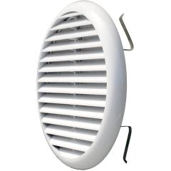 Griglia tonda con molle in PP bianco &Oslash;160mm P1490 Airgama