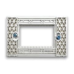 Supporto bianco 3 posti linea Zen 02328 