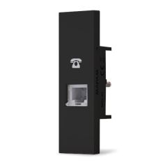 Presa telefono RJ11 nera linea ZEN 02332 