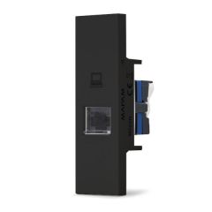 Presa di rete RJ45 Cat 5e nera linea ZEN 07350 