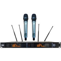 Kit radiomicrofoni wireless UHF 640-690 MHz  MIC566 