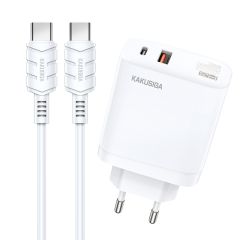 Caricatore rapido 40W USB-C + USB-A con cavo Type-C to Type-C KSC-813 F4625 Kakusiga