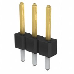 Connettore 3 poli da pcb passo 2,54 mm - contatti dorati NOS100627 