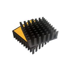 Dissipatore alluminio 43x40 mm con adesivo 03821 