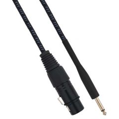 Cavo XLR Cannon femmina a Jack 6.35 maschio 3 metri Mono - Nero/Blu SP034 