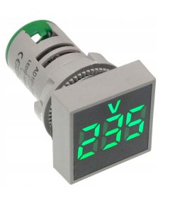 Voltmetro quadrato digitale da pannello - verde EL930 FATO