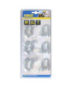 Conjunto de 6 mosquetones de anillo Kinzo de 7 mm ED3066 Kinzo