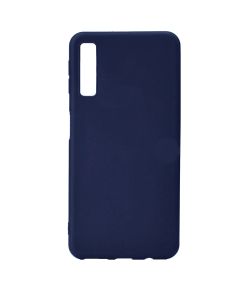 Cover for Samsung A7 2018 in opaque blue TPU silicone MOB700 