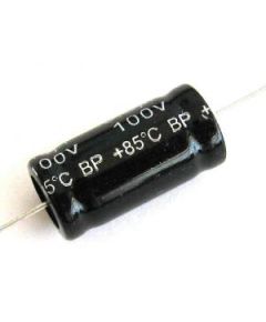 Axial electrolytic capacitor 2,2uF 100V not polarized 05918 