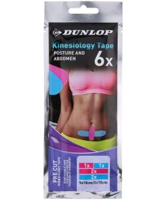 Set mit 6 Kinesiologie-Klebebändern und Dunlop-Bauch ED5104 Dunlop