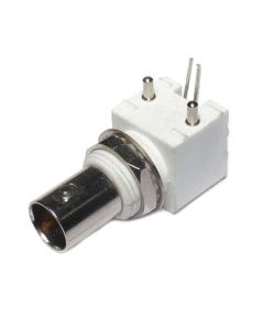 Female BNC connector for CS - 90 degrees - white 91323 