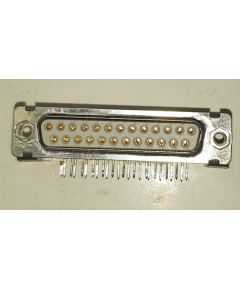 Connettore D-SUB 25 poli femmina 90&deg; - gold plated NOS100775 