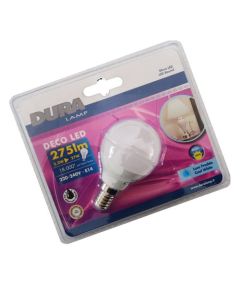 Sphere LED Bulb 3.2W E14 cold light 275 lumens Duralamp N026 Duralamp