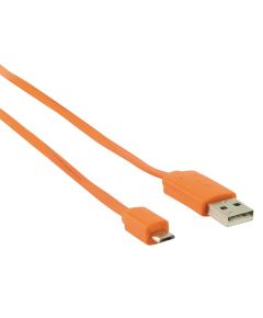 USB 2.0 Cable USB A Male - Micro B Male Flat 1m Orange ND3100 Valueline