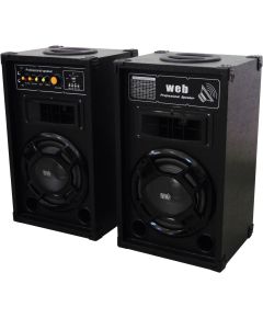 Pair of 100W Amplified Acoustic Speakers with USB and Bluetooth LY30-B 