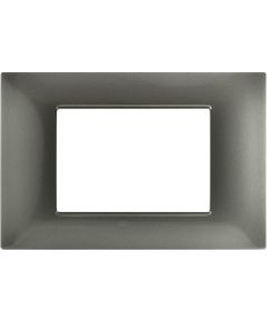 Plate 3P Technopolymer 12x8cm Dark gray compatible with Vimar EL1952 