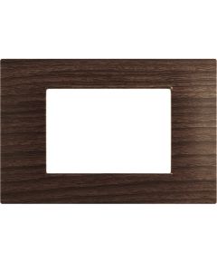 Placca 3P Tecnopolimero 12x8cm Ciliegio compatibile Vimar Plana EL1958 