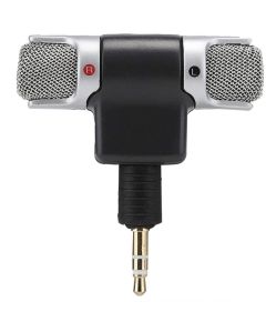 Microfono stereo snodabile 90° jack 3.5mm 3 poli per PC MIC129 